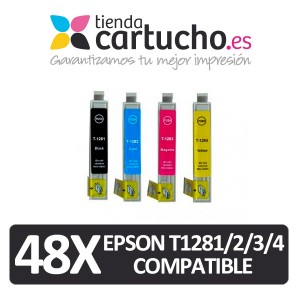 CARTUCHO COMPATIBLE EPSON T1281 NEGRO C13T12814010 PARA LA IMPRESORA Cartouches d'encre Epson Stylus SX445W