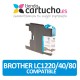Brother LC1280 NEGRO Cartucho de tinta compatible, sustituye al cartucho original Brother LC-1280BK