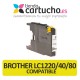 Brother LC1280 NEGRO Cartucho de tinta compatible, sustituye al cartucho original Brother LC-1280BK