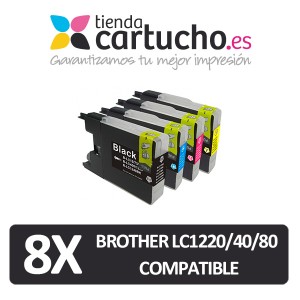 Brother PACK 4 LC1280 Cartucho de tinta compatible, sustituye al cartucho original Brother LC-1280 PERTENENCIENTE A LA REFERENCIA Encre Brother LC-1280