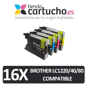 Brother PACK 4 LC1280 Cartucho de tinta compatible, sustituye al cartucho original Brother LC-1280 PARA LA IMPRESORA Cartouches d'encre Brother MFC-J280W