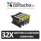 Brother PACK 4 LC1280 Cartucho de tinta compatible, sustituye al cartucho original Brother LC-1280