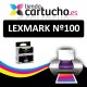 CARTUCHO COMPATIBLE NEGRO LEXMARK Nº 100