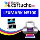 CARTUCHO COMPATIBLE NEGRO LEXMARK Nº 100
