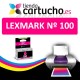 CARTUCHO COMPATIBLE NEGRO LEXMARK Nº 100