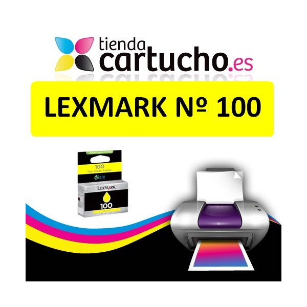 CARTOUCHE COMPATIBLE JAUNE LEXMARK Nº 100/108 CARTOUCHE COMPATIBLE JAUNE LEXMARK Nº 100/108