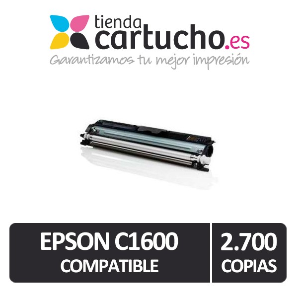 Toner NOIR EPSON C1600/CX16 compatible, remplacer le toner original EPSON C13S050557 Toner NOIR EPSON C1600/CX16 compatible, remplacer le toner original EPSON C13S050557