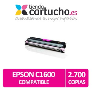 Toner NEGRO EPSON C1600 compatible, sustituye al toner original EPSON C13S050190 PARA LA IMPRESORA Epson Aculaser CX16 