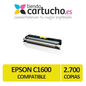 Toner NEGRO EPSON C1600 compatible, sustituye al toner original EPSON C13S050190 PERTENENCIENTE A LA REFERENCIA Toner Epson C1600 / CX16