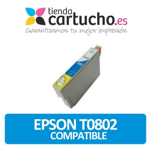 CARTUCHO COMPATIBLE EPSON T0802 PERTENENCIENTE A LA REFERENCIA Encre Epson T0801/2/3/4/5/6