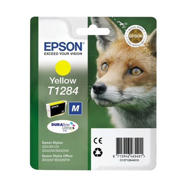 CARTOUCHE ORIGINAL EPSON T1284 JAUNE C13T12844010 CARTOUCHE ORIGINAL EPSON T1284 JAUNE C13T12844010