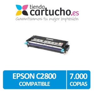 Toner MAGENTA EPSON C2800 compatible, sustituye al toner original EPSON C13S051164 PARA LA IMPRESORA Epson Aculaser C2800DN