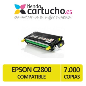 Toner AMARILLO EPSON C2800 compatible, sustituye al toner original EPSON C13S051162 PERTENENCIENTE A LA REFERENCIA Toner Epson C2800