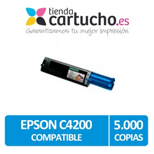 Toner CYAN EPSON C4200 compatible, sustituye al toner original EPSON C13S050244 PARA LA IMPRESORA Epson Aculaser C4200DN
