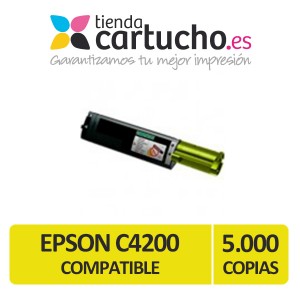 Toner AMARILLO EPSON C4200 compatible, sustituye al toner original EPSON C13S050242 PARA LA IMPRESORA Epson Aculaser C4200DN