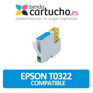 CARTUCHO CYAN COMPATIBLE EPSON T0322 PARA LA IMPRESORA Epson Stylus C 80 WN