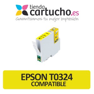CARTUCHO AMARILLO COMPATIBLE EPSON T0324 PERTENENCIENTE A LA REFERENCIA Encre Epson T0321/2/3/4