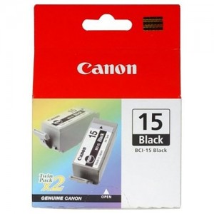 CARTUCHO ORIGINAL CANON BCI-15 NEGRO PACK  PARA LA IMPRESORA Canon I 70