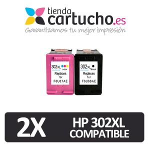 HP 302XL Negro Remanufacturado Premium PARA LA IMPRESORA Cartouches d'encre HP Deskjet 3633