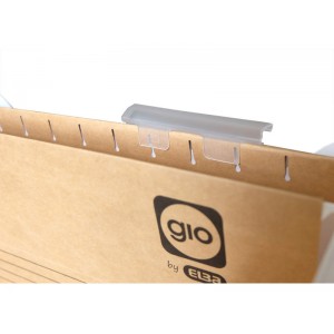 FADE Visor carpeta colgante bolsa 25 ud 85x15mm Superior Rigido Kraft varilla de plastico