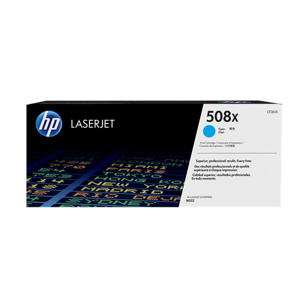 Toner Original HP CF361X / 508X Cyan Toner Original HP CF361X / 508X Cyan