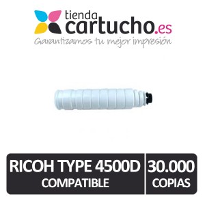 Ricoh Type 4500D Negro Compatible PARA LA IMPRESORA Cartouches Ricoh Aficio MP4001