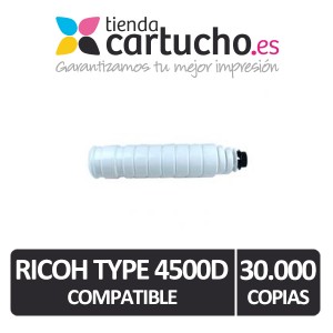 Ricoh Type 4500D Negro Compatible PARA LA IMPRESORA Cartouches Ricoh Aficio MP3500