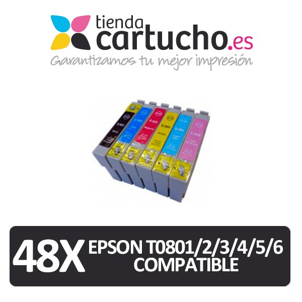 PACK 48 (CHOISIR LES COULEURS) CARTOUCHES COMPATIBLES EPSON T0801/2/3/4/5/6 PACK 48 (CHOISIR LES COULEURS) CARTOUCHES COMPATIBLES EPSON T0801/2/3/4/5/6