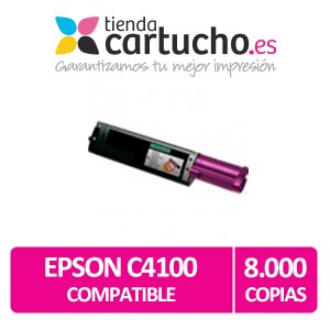 Toner MAGENTA EPSON C4100 compatible, sustituye al toner original C13S050147 PERTENENCIENTE A LA REFERENCIA Toner Epson C4100