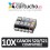 PACK 10 (ELIJA COLORES) CARTUCHOS COMPATIBLES CANON PGI-520 CLI-521