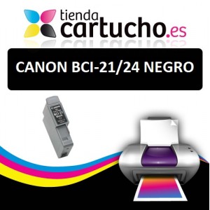 CARTUCHO COMPATIBLE CANON BCI-21/24 NEGRO PARA LA IMPRESORA Canon MultiPass MP 370