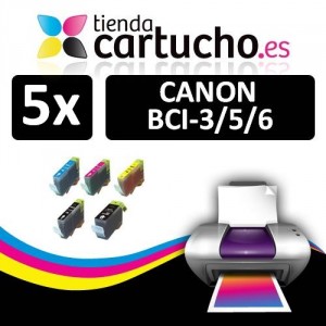PACK 24 CANON BCI-3/5/6 PARA LA IMPRESORA Cartouches d'encre Canon Pixma IP5000