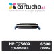 Toner Negro compatible HP Q7560, sustituye al toner original Q7560