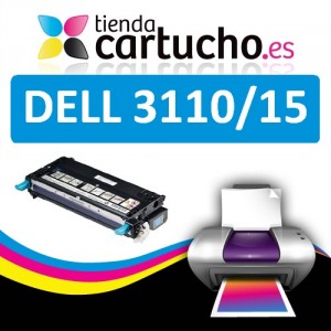 Toner CYAN DELL 3110CN/3115CN compatible PERTENENCIENTE A LA REFERENCIA Cartouches DELL 3110/3115
