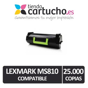 Toner Lexmark MS810 compatible 25.000 copias PERTENENCIENTE A LA REFERENCIA Cartouches Lexmark MS810 / 811 / 812