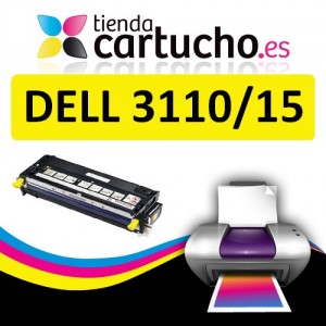 Toner AMARILLO DELL 3110CN/3115CN compatible PERTENENCIENTE A LA REFERENCIA Cartouches DELL 3110/3115