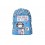 LOVE&CHILD Mochila poliéster azul con cintas para trolley