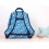LOVE&CHILD Mochila poliéster azul con cintas para trolley