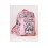 LOVE&CHILD Mochila poliéster rosa con cintas para trolley