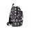 LOVE&CHILD Mochila poliéster negra con cintas para trolley