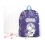 LOVE&CHILD Mochila poliéster morada con cintas para trolley