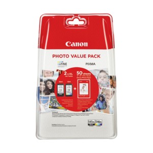 PACK CANON PG545XL/CL546XL ORIGINAL + PAPEL PARA LA IMPRESORA Canon PIXMA TR4550