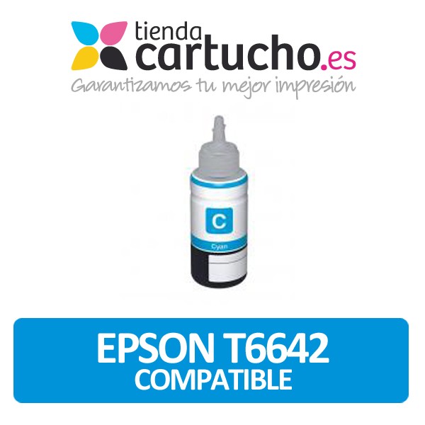 EPSON T6642 CYAN Bouteille D'ENCRE GENERICA EPSON T6642 CYAN Bouteille D'ENCRE GENERICA