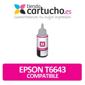 EPSON T6643 MAGENTA BOTELLA DE TINTA GENERICA PERTENENCIENTE A LA REFERENCIA Encre Epson T6641/2/3/4
