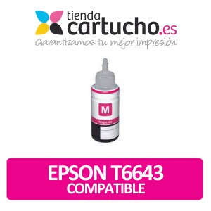 EPSON T6643 MAGENTA BOTELLA DE TINTA GENERICA PARA LA IMPRESORA Encre Epson EcoTank L100