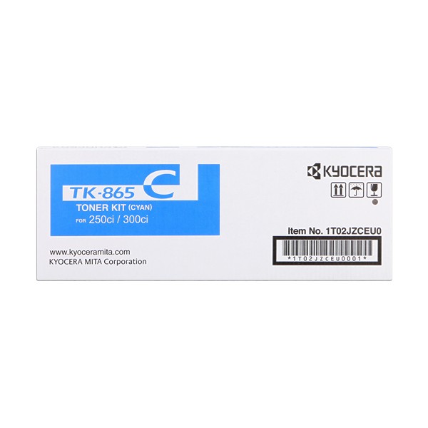 CARTOUCHE DE TONER KYOCERA TK-865 CYAN ORIGINAL CARTOUCHE DE TONER KYOCERA TK-865 CYAN ORIGINAL
