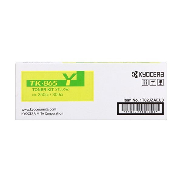 CARTOUCHE DE TONER KYOCERA TK-865 JAUNE ORIGINAL CARTOUCHE DE TONER KYOCERA TK-865 JAUNE ORIGINAL