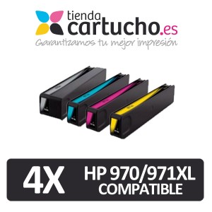 Pack 4 Hp 970xl Compatible Premium (Elija Colores) PERTENENCIENTE A LA REFERENCIA Encre HP 970 / 970XL / 971 / 971XL