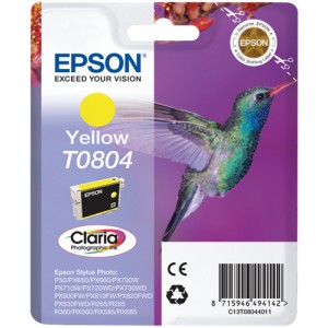 Cartucho Epson T0804 Amarillo Original PARA LA IMPRESORA Epson Stylus Photo PX 700 W