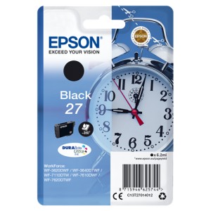 Epson 27 Negro. T2701 Cartucho de Tinta Original PERTENENCIENTE A LA REFERENCIA Encre Epson 27 / 27XL